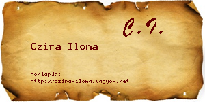 Czira Ilona névjegykártya